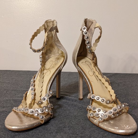 Jessica Simpson Shoes - Jessica Simpson Jakkie Gilded Gold - Like New